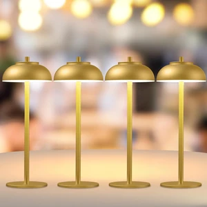 Cordless Table Lamps, Rechargeable LED Touch Lamp, Gold, 4 Pack Waterproof, 5000mAh Battery, 3 Color Temperatures, 10-100% Touch Dimming, for Patio, Table Top, Dinner, Restaurant, Home Bar Cordless Table Lamps, Rechargeable LED Touch Lamp, Gold, 4 Pack Waterproof, 5000mAh Battery, 3 Color Temperatures, 10-100% Touch Dimming, for Patio, Table Top, Dinner, Restaurant, Home Bar