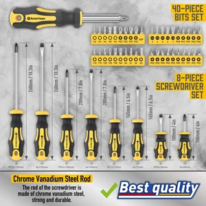 Magnetic Screwdrivers Set with Case, 72-piece Includs Slotted, Phillips, Hex, Square, Pozidriv,Torx Bits and Insulated Screwdriver Set (1000V), Tools for Men Magnetic Screwdrivers Set with Case, 72-piece Includs Slotted, Phillips, Hex, Square, Pozidriv,Torx Bits and Insulated Screwdriver Set (1000V), Tools for Men