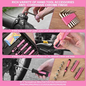 132-Piece Home Tool Kit for Women with Plastic Toolbox Pink All Purpose Home Repair Tool Set with Storage Case, Women Small Tool Kit, Garage Office College Dorm & DIY Projects Use 132-Piece Home Tool Kit for Women with Plastic Toolbox Pink All Purpose Home Repair Tool Set with Storage Case, Women Small Tool Kit, Garage Office College Dorm & DIY Projects Use