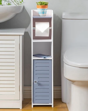 Toilet Paper Holder Small: Bathroom Storage Cabinet for Renters Toilet Paper Holder Small: Bathroom Storage Cabinet for Renters