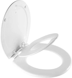 NextStep2 Toilet Seat with Built-In Potty Training Seat, Slow-Close, Removable that will Never Loosen, Round, White NextStep2 Toilet Seat with Built-In Potty Training Seat, Slow-Close, Removable that will Never Loosen, Round, White