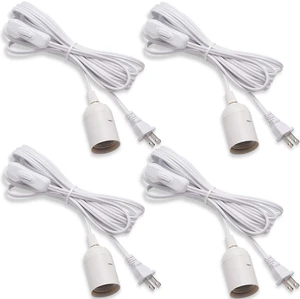 UL 15Ft Extension Hanging Lantern Cord Cable 4-Pack 360W with E26 E27 Socket On/Off Button Pendant Lighting UL 15Ft Extension Hanging Lantern Cord Cable 4-Pack 360W with E26 E27 Socket On/Off Button Pendant Lighting
