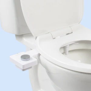 Fresh Ultra-Slim Starter Bidet Attachment, Silver Non-Electric, Cool Water Rear Wash, Adjustable Pressure, Self-Cleaning, Fits Elongated and Round Toilets, 10 Minute Install Fresh Ultra-Slim Starter Bidet Attachment, Silver Non-Electric, Cool Water Rear Wash, Adjustable Pressure, Self-Cleaning, Fits Elongated and Round Toilets, 10 Minute Install