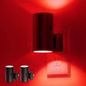 Red Night Light, Circadian Night Lights Plug into Wall, 2 Pack LED Nightlights with Light Sensor, Sleep Aid Red, Dimmable Night Light for Nursery Kids Adults, Home Decor, Hallway, Bedroom Red Night Light, Circadian Night Lights Plug into Wall, 2 Pack LED Nightlights with Light Sensor, Sleep Aid Red, Dimmable Night Light for Nursery Kids Adults, Home Decor, Hallway, Bedroom
