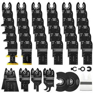 50pcs Oscillating Saw Blades Multitool Blades Quick Release Oscillating Tool Blades Kits Compatible with Dewalt Ryobi Milwaukee Rockwell Fein Makita 50pcs Oscillating Saw Blades Multitool Blades Quick Release Oscillating Tool Blades Kits Compatible with Dewalt Ryobi Milwaukee Rockwell Fein Makita