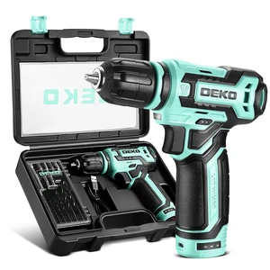 Cordless Drill 12V Power Drill Set 800RPM Electric Drills Small Drills with 3/8-inch Keyless Chuck and Portable Tool Set Gift Box (Turquoise) Cordless Drill 12V Power Drill Set 800RPM Electric Drills Small Drills with 3/8-inch Keyless Chuck and Portable Tool Set Gift Box (Turquoise)