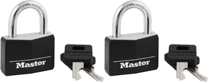 Black Covered Aluminum Padlock, Gym Locker Lock with Key for Indoor or Outdoor Use with Vinyl Weather Resistant Cover, 141D (Pack of 2) Black Covered Aluminum Padlock, Gym Locker Lock with Key for Indoor or Outdoor Use with Vinyl Weather Resistant Cover, 141D (Pack of 2)