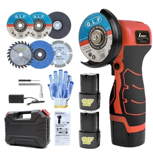 Cordless Angle Grinder Kit 19500RPM Mini Electric Metal Grinding 2pcs 16.8V 2000mAh Battery with 6-Cutting Disc, 3inch Mini Angle Power Tool, Grinder Handheld Cutter for Metal Wood Grinding Cordless Angle Grinder Kit 19500RPM Mini Electric Metal Grinding 2pcs 16.8V 2000mAh Battery with 6-Cutting Disc, 3inch Mini Angle Power Tool, Grinder Handheld Cutter for Metal Wood Grinding