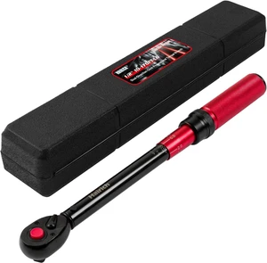torque wrench 1/2, 10-170ft.lb/13.6-230Nm, ±3% HIGH PRECISION 1/2 Inch Drive Click Torque Wrench, Dual-direction Torque Wrenches 72-tooth with Dual Range Scales, High Precision For Car torque wrench 1/2, 10-170ft.lb/13.6-230Nm, ±3% HIGH PRECISION 1/2 Inch Drive Click Torque Wrench, Dual-direction Torque Wrenches 72-tooth with Dual Range Scales, High Precision For Car