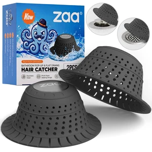 Shower Drain Hair Catcher Bathtub Drain Strainer Sink Drain Protector Collapsible Pop-Up Drain Hair Catcher, Traps Hair & Prevents Clogs, Bathroom Fixture Accessories, Black, 2-Pack Shower Drain Hair Catcher Bathtub Drain Strainer Sink Drain Protector Collapsible Pop-Up Drain Hair Catcher, Traps Hair & Prevents Clogs, Bathroom Fixture Accessories, Black, 2-Pack