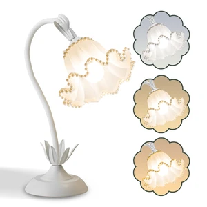 Flower Table Lamp, LED Reading Light Vintage Night light (White Pearls) 3 Colors Modes Kawaii Bedside Lamps Decor,Living Room Bedroom Room Lighting Table Lamps Home Decoration Flower Table Lamp, LED Reading Light Vintage Night light (White Pearls) 3 Colors Modes Kawaii Bedside Lamps Decor,Living Room Bedroom Room Lighting Table Lamps Home Decoration