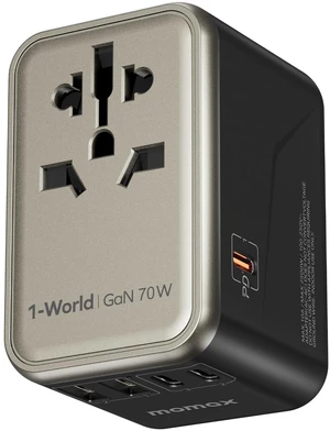 70W GaN Universal Travel Adapter, All-in-One Travel Charging UK/EU/US/AU/JP Compatible Travel Essential, 3 USB-C PD Ports & 2 USB-A Ports for Laptop, Phone & More 70W GaN Universal Travel Adapter, All-in-One Travel Charging UK/EU/US/AU/JP Compatible Travel Essential, 3 USB-C PD Ports & 2 USB-A Ports for Laptop, Phone & More
