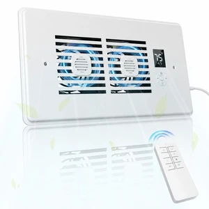 AC Vent Booster Fan 6" x 12" Register, Fixes Home Uneven Airflow Heavy-Duty 10-Speed Air Booster Fan with Thermostat Control, Remote & LCD Display, Aroma Pad Slot AC Vent Booster Fan 6" x 12" Register, Fixes Home Uneven Airflow Heavy-Duty 10-Speed Air Booster Fan with Thermostat Control, Remote & LCD Display, Aroma Pad Slot