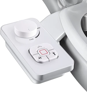 Bidet Attachment, Non-Electric Cold Water Bidet Toilet Seat Attachment with Pressure Controls, Retractable Self-Cleaning Dual Nozzles for Frontal & Rear Wash - White Bidet Attachment, Non-Electric Cold Water Bidet Toilet Seat Attachment with Pressure Controls, Retractable Self-Cleaning Dual Nozzles for Frontal & Rear Wash - White
