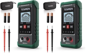 TM-510 Digital Multimeter, 4000 Counts, Smart Measurement, Auto-Ranging Voltmeter; Voltage Tester with Non-Contact Voltage Function, Measures AC/DC Voltage, Resistance, Continuity Green (Pack of 2) TM-510 Digital Multimeter, 4000 Counts, Smart Measurement, Auto-Ranging Voltmeter; Voltage Tester with Non-Contact Voltage Function, Measures AC/DC Voltage, Resistance, Continuity Green (Pack of 2)