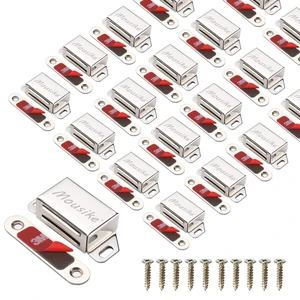 Cabinet Magnets 30lb Strong Catch for Kitchen Cupboard Door 20Pack Strong 30lb magnetic hold keeps cabinet,cupboard,wardrobe,closet,and drawer doors securely closed,easy install,Silver Cabinet Magnets 30lb Strong Catch for Kitchen Cupboard Door 20Pack Strong 30lb magnetic hold keeps cabinet,cupboard,wardrobe,closet,and drawer doors securely closed,easy install,Silver