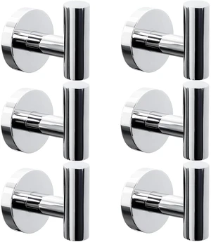 Towel Hooks for Bathroom,6 Packs Wall Mount Towel Holder,Black Matte Wall Robe Hook,Stainless Steel Heavy Duty Door Hanger Towel Hook for Kitchen, Bedroom,Hotel,Pool,Coats Towel Hooks for Bathroom,6 Packs Wall Mount Towel Holder,Black Matte Wall Robe Hook,Stainless Steel Heavy Duty Door Hanger Towel Hook for Kitchen, Bedroom,Hotel,Pool,Coats