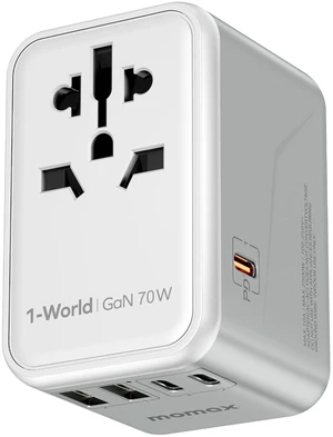 70W GaN Universal Travel Adapter, All-in-One Travel Charging UK/EU/US/AU/JP Compatible Travel Essential, 3 USB-C PD Ports & 2 USB-A Ports for Laptop, Phone & More 70W GaN Universal Travel Adapter, All-in-One Travel Charging UK/EU/US/AU/JP Compatible Travel Essential, 3 USB-C PD Ports & 2 USB-A Ports for Laptop, Phone & More