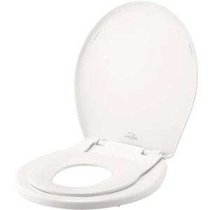 Little2Big Toilet Seat with Built-In Potty Training Seat, Slow Close, Durable Plastic, Made in USA, ROUND, White Little2Big Toilet Seat with Built-In Potty Training Seat, Slow Close, Durable Plastic, Made in USA, ROUND, White