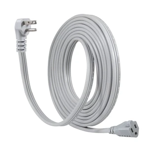 Appliance Power Extension Cord - 3 Prong Flat Wire SPT-3 14 AWG Heavy Duty Male to Female Extender Low Profile Grounded Cable for Major AC Unit, Air Conditioner, Refrigerator (15 Feet) Appliance Power Extension Cord - 3 Prong Flat Wire SPT-3 14 AWG Heavy Duty Male to Female Extender Low Profile Grounded Cable for Major AC Unit, Air Conditioner, Refrigerator (15 Feet)