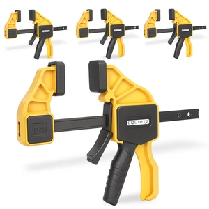 6 inch Bar Clamps for Woodworking 4 Pack Quick Grip Clamps Set with 150 lbs Force Wood Clamps for Gluing, Carpentry, DIY, and Metalworking (6 inch Size, 4 Pack) 6 inch Bar Clamps for Woodworking 4 Pack Quick Grip Clamps Set with 150 lbs Force Wood Clamps for Gluing, Carpentry, DIY, and Metalworking (6 inch Size, 4 Pack)