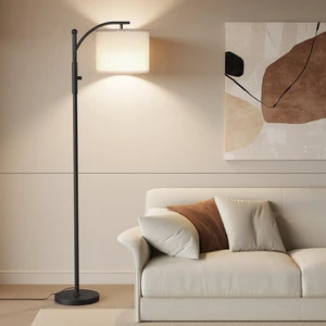 Dimmable Arc Floor Lamps for Living Room, Modern Floor Lamp Stepless Dimming 1000 Lumens Bulb, Metal Standing Lamp with Adjustable Hanging Lampshade, Tall Floor Lamp for Bedroom, Office Dimmable Arc Floor Lamps for Living Room, Modern Floor Lamp Stepless Dimming 1000 Lumens Bulb, Metal Standing Lamp with Adjustable Hanging Lampshade, Tall Floor Lamp for Bedroom, Office