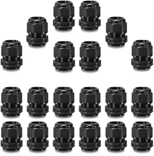 20pcs 1" NPT Cable Gland Waterproof IP68 Nylon Cable Pass Through Cord Grip Connector Strain Relief Wire Grommet 20pcs 1" NPT Cable Gland Waterproof IP68 Nylon Cable Pass Through Cord Grip Connector Strain Relief Wire Grommet