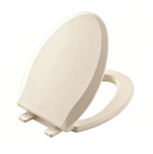 Toilet Seat Elongated Almond, 18.5 x 14.2 Inch, Slow Close, Bottom-Mount Design, Fits 2-Piece Toilets, Durable & Easy to Install, PP Material Safe and Durable Toilet Seat Elongated Almond, 18.5 x 14.2 Inch, Slow Close, Bottom-Mount Design, Fits 2-Piece Toilets, Durable & Easy to Install, PP Material Safe and Durable