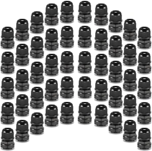 50pcs 1/2" NPT Cable Gland Waterproof IP68 Nylon Cable Pass Through Cord Grip Connector Strain Relief Wire Grommet 50pcs 1/2" NPT Cable Gland Waterproof IP68 Nylon Cable Pass Through Cord Grip Connector Strain Relief Wire Grommet