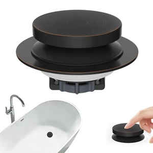 3 in 1 Metal Bathtub Drain Stopper, Universal Pop Up Tub Stopper Bathtub Drain Hair Catcher, Removable & Anti-Clogging Filter Basket, Fit 1.5''-2.4'' Drain, Brass Core, Oil-Rubbed Bronze 3 in 1 Metal Bathtub Drain Stopper, Universal Pop Up Tub Stopper Bathtub Drain Hair Catcher, Removable & Anti-Clogging Filter Basket, Fit 1.5''-2.4'' Drain, Brass Core, Oil-Rubbed Bronze