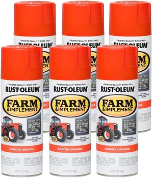 Farm & Implement Kubota Orange Spray Paint Tractor Touch Up Paint, Equipment Restoration, Fade Resistant Color, Fast Dry Formula, Farm Equipment Finish, 12 oz Farm & Implement Kubota Orange Spray Paint Tractor Touch Up Paint, Equipment Restoration, Fade Resistant Color, Fast Dry Formula, Farm Equipment Finish, 12 oz
