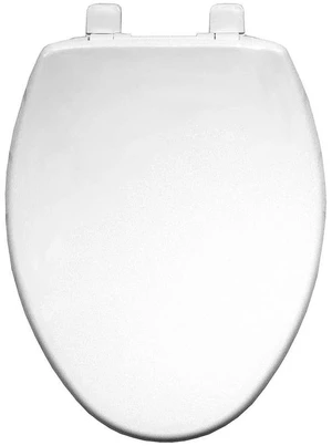 7300SL Slow Close Toilet Seat, Hinges Never Loosen, Durable Plastic, Made in USA, Elongated, White 7300SL Slow Close Toilet Seat, Hinges Never Loosen, Durable Plastic, Made in USA, Elongated, White