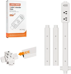 Outlet Extender Stick - Features 2 USB-A, USB-C and 2 AC Outlets, Adjustable Disassembly Extends 6"-35", 360° Access Hard-to-Reach Outlets, Wall Plug Power Socket Expander Nightstands, Sofa, Desks Outlet Extender Stick - Features 2 USB-A, USB-C and 2 AC Outlets, Adjustable Disassembly Extends 6"-35", 360° Access Hard-to-Reach Outlets, Wall Plug Power Socket Expander Nightstands, Sofa, Desks