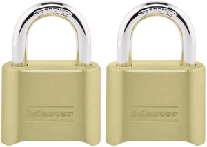 Combination Padlock Outdoor Brass Lock, 2-Pack 175EC2 Resettable 4-digit Combination Lock For Gates, Storage Lock, Security Lock, Brass Body For Indoor and Outdoor Use 2-pack Combination Padlock Outdoor Brass Lock, 2-Pack 175EC2 Resettable 4-digit Combination Lock For Gates, Storage Lock, Security Lock, Brass Body For Indoor and Outdoor Use 2-pack