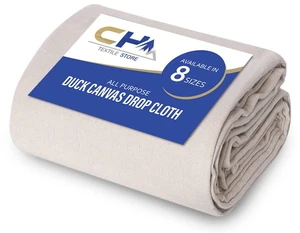 Canvas Painters Drop Cloth (Size 4 x 12 Feet - Pack of 1) - Pure Cotton Paint Drop Cloth for Painting, Curtains, Furniture & Floor Protection - All Purpose Thick Canvas tarp with Double Stitched Edges Canvas Painters Drop Cloth (Size 4 x 12 Feet - Pack of 1) - Pure Cotton Paint Drop Cloth for Painting, Curtains, Furniture & Floor Protection - All Purpose Thick Canvas tarp with Double Stitched Edges