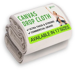 All Purpose Canvas Drop Cloths - Drop Cloth for Painting, Floor Cover, Heavy Duty Protection for Furniture & Surfaces, Reusable Painters Canvas Tarp for Renovation & Home (2 PACK 9x12) All Purpose Canvas Drop Cloths - Drop Cloth for Painting, Floor Cover, Heavy Duty Protection for Furniture & Surfaces, Reusable Painters Canvas Tarp for Renovation & Home (2 PACK 9x12)