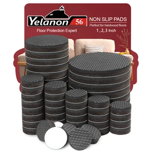 Non Slip Furniture Pads 56 Pcs 1"/2"/3" for Hardwood Floors Rubber feet grip furniture legs firmly, prevent sliding on floors. Easy peel-and-stick, protect from scratches Non Slip Furniture Pads 56 Pcs 1"/2"/3" for Hardwood Floors Rubber feet grip furniture legs firmly, prevent sliding on floors. Easy peel-and-stick, protect from scratches