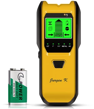 Stud Finder Wall Scanner, 5 in 1 Multifunction Stud Locator with Upgraded Smart Sensor, HD LCD Display and Audio Alarm for The Center & Edge of Metal, Studs, AC Wire, and Pipe Detection (Butter) Stud Finder Wall Scanner, 5 in 1 Multifunction Stud Locator with Upgraded Smart Sensor, HD LCD Display and Audio Alarm for The Center & Edge of Metal, Studs, AC Wire, and Pipe Detection (Butter)