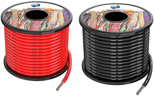 12 awg Silicone Electrical Wire Cables 2 Colors 30ft Each Spool 12 Gauge High Temp 200 deg C 600V Soft and Flexible Hook Up Oxygen Free Stranded Tinned Copper Wire Model Battery Cable 12 awg Silicone Electrical Wire Cables 2 Colors 30ft Each Spool 12 Gauge High Temp 200 deg C 600V Soft and Flexible Hook Up Oxygen Free Stranded Tinned Copper Wire Model Battery Cable