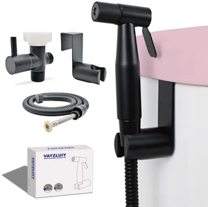 Handheld Bidet Sprayer for Toilet, Adjustable Water Pressure (Matte Black LeakFree Hose, 7/8" TValve, Fits TwoPiece Toilets, Feminine & Baby Wash, Tank/WallMount, Easy Install, StainlessSteel Handheld Bidet Sprayer for Toilet, Adjustable Water Pressure (Matte Black LeakFree Hose, 7/8" TValve, Fits TwoPiece Toilets, Feminine & Baby Wash, Tank/WallMount, Easy Install, StainlessSteel