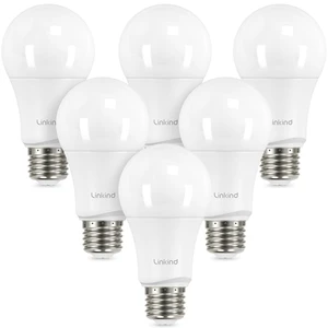 A19 LED Light Bulbs Dimmable, 75W Equivalent, E26 Base, 5000K Daylight, 13W 1150 Lumens 120V, UL Listed FCC Certified, LED Lights for Bedroom Living Room Home Office, 6 Packs A19 LED Light Bulbs Dimmable, 75W Equivalent, E26 Base, 5000K Daylight, 13W 1150 Lumens 120V, UL Listed FCC Certified, LED Lights for Bedroom Living Room Home Office, 6 Packs