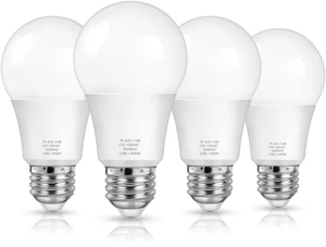 A19 LED Light Bulbs, 100 Watt Equivalent, Neutral White 4000K, 1500LM, E26 Base, Non-Dimmable, 13W Bright White LED Bulb, 4-Pack A19 LED Light Bulbs, 100 Watt Equivalent, Neutral White 4000K, 1500LM, E26 Base, Non-Dimmable, 13W Bright White LED Bulb, 4-Pack