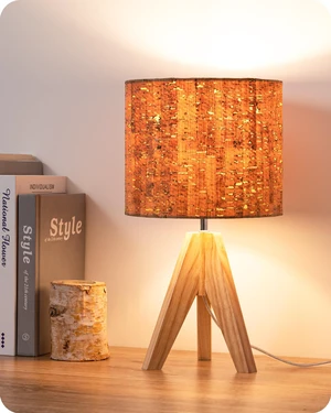 Small Table Lamp, Wood Tripod Nightstand Lamp, Bark Linen Shade 14.2 Inch, Farmhouse Bedside Lamp for Nursery, Bedroom, Kids Room, Office, Reading Desk, E26 Socket, ON/Off Switch Small Table Lamp, Wood Tripod Nightstand Lamp, Bark Linen Shade 14.2 Inch, Farmhouse Bedside Lamp for Nursery, Bedroom, Kids Room, Office, Reading Desk, E26 Socket, ON/Off Switch