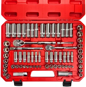 69pcs 1/4&3/8"" Drive Impact Socket Set,Drive Master Socket Set,SAE/Metric, Deep & Shallow with Drive Head Ratchet,Drive Spark Plug Socket,Extension bar (3 & 6),6 Point,CR-V Steel, Mirror 69pcs 1/4&3/8"" Drive Impact Socket Set,Drive Master Socket Set,SAE/Metric, Deep & Shallow with Drive Head Ratchet,Drive Spark Plug Socket,Extension bar (3 & 6),6 Point,CR-V Steel, Mirror
