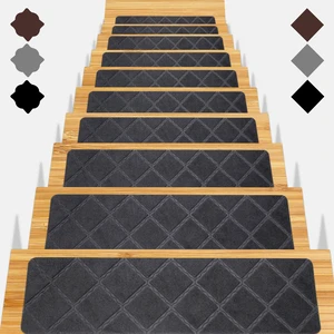Stair Treads for Wooden Steps 15pcs 8x30in Non-Slip Stairs Carpet Runner Indoor Stair Mats for Kids Elders and Pets Stair Treads for Wooden Steps 15pcs 8x30in Non-Slip Stairs Carpet Runner Indoor Stair Mats for Kids Elders and Pets