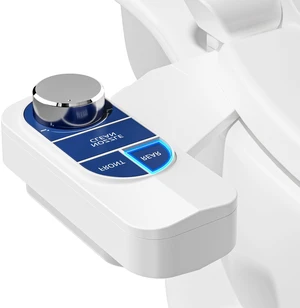 Non-Electric Bidet Attachment for Toilet Self-Cleaning Dual Nozzle (Frontal & Rear Wash), Adjustable Water Pressure, Fits Most Toilets, Easy Installation (Ocean Blue) Non-Electric Bidet Attachment for Toilet Self-Cleaning Dual Nozzle (Frontal & Rear Wash), Adjustable Water Pressure, Fits Most Toilets, Easy Installation (Ocean Blue)
