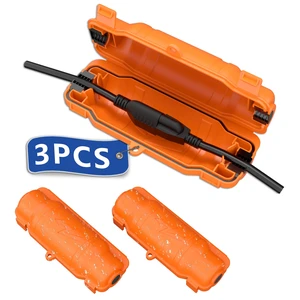 3 Pack Outdoor Extension Cord Safety Cover, Waterproof, Orange Weatherproof Electrical Box for Plug and Socket, IP54 Water Resistant Seal, Protects Outdoor Connections and Holiday Lights 3 Pack Outdoor Extension Cord Safety Cover, Waterproof, Orange Weatherproof Electrical Box for Plug and Socket, IP54 Water Resistant Seal, Protects Outdoor Connections and Holiday Lights