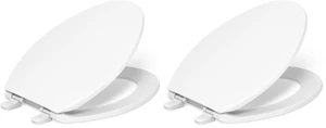 K-4774-0 Brevia Elongated White Toilet Seat with Quick-Release Hinges And Quick-Attach Hardware For Easy Clean,White,(Pack of 2) K-4774-0 Brevia Elongated White Toilet Seat with Quick-Release Hinges And Quick-Attach Hardware For Easy Clean,White,(Pack of 2)