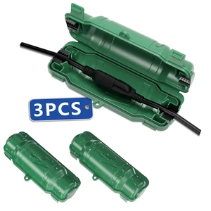 3 Pack Outdoor Extension Cord Safety Cover, Waterproof, Green Weatherproof Electrical Box for Plug and Socket, IP54 Water Resistant Seal, Protects Outdoor Connections and Holiday Lights 3 Pack Outdoor Extension Cord Safety Cover, Waterproof, Green Weatherproof Electrical Box for Plug and Socket, IP54 Water Resistant Seal, Protects Outdoor Connections and Holiday Lights