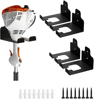 Garage Organizer Trimmer Rack,Garden Power Tool Hanger,4 Pack,Black Weedeater Rack, Heavy Duty Weed Whackers Holder Wall Mounted for Grass Trimmer, Hedge Trimmer, Garage Trimmer, Garden Tools Garage Organizer Trimmer Rack,Garden Power Tool Hanger,4 Pack,Black Weedeater Rack, Heavy Duty Weed Whackers Holder Wall Mounted for Grass Trimmer, Hedge Trimmer, Garage Trimmer, Garden Tools